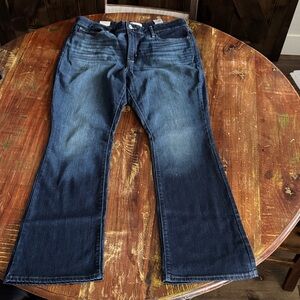 Signature Women's Boot Cut Jeans - Dark Blue